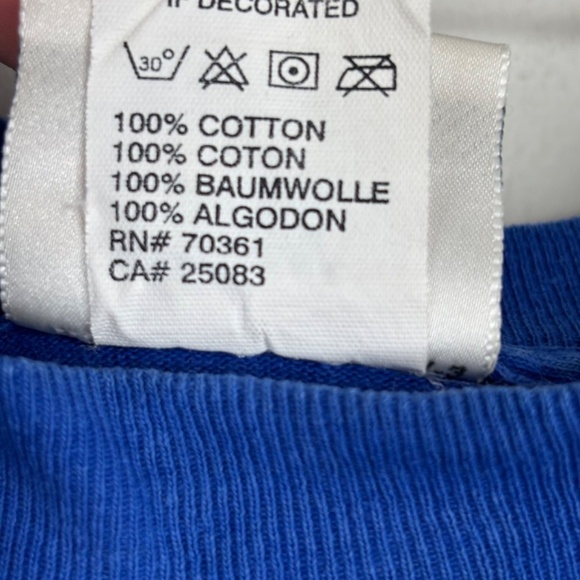 Vintage Y2K Disney World Youth T Shirt XS 2000 Retro Nostalgia 100% Cotton Blue - Picture 7 of 9